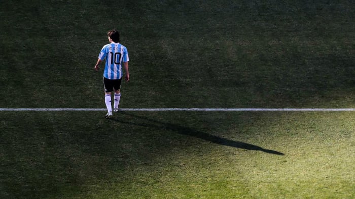 Lionel Messi at the 2010 World Cup